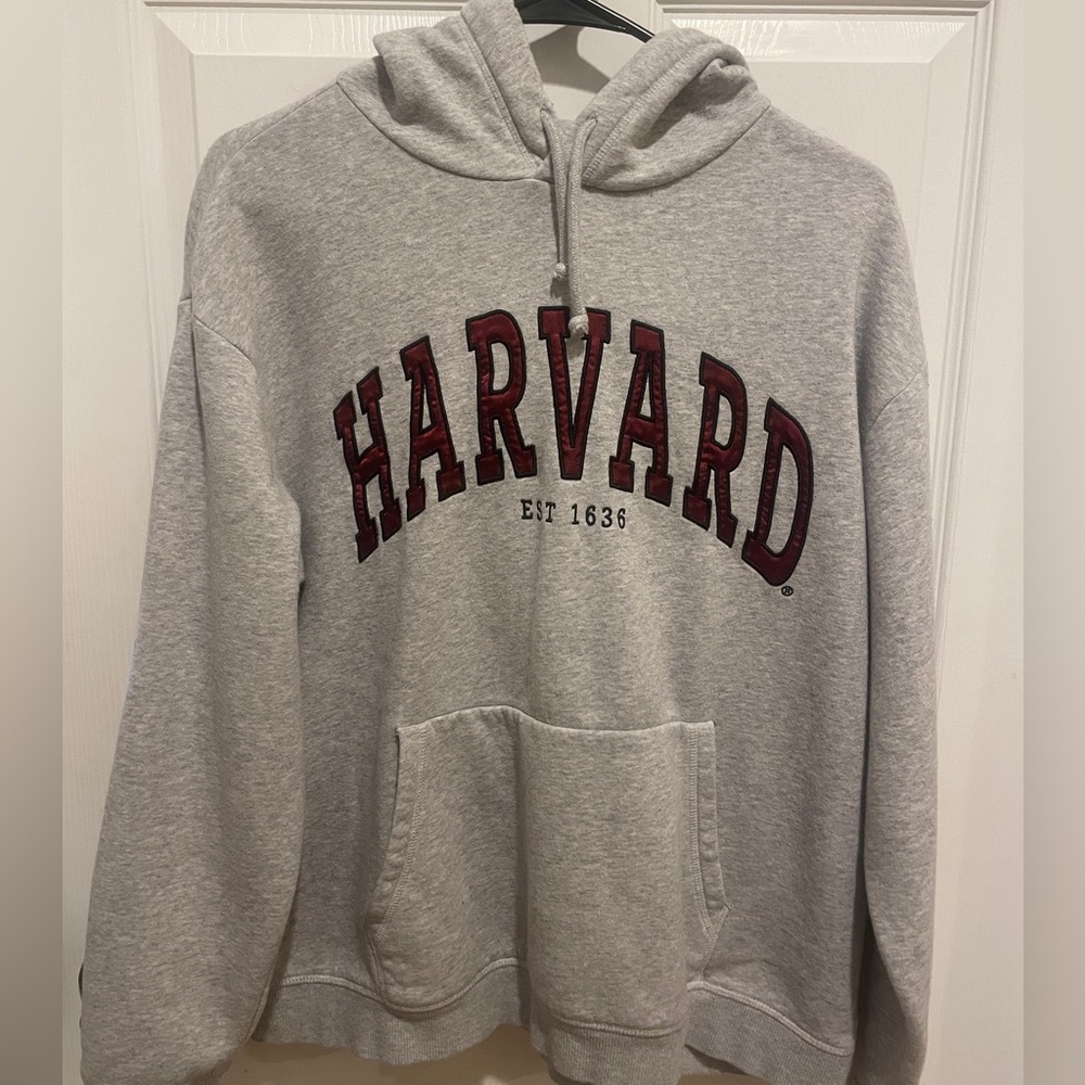 H&M heather grey Harvard Hoodie